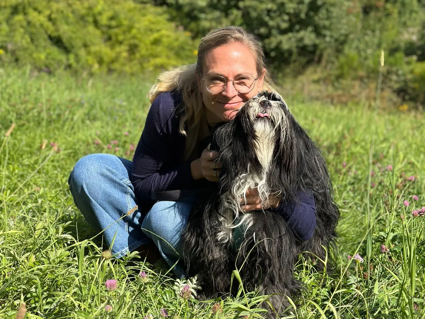 Katrin mit Buddy