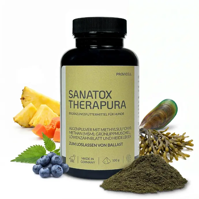 Sanatox Therapura mit Inhaltsstoffen