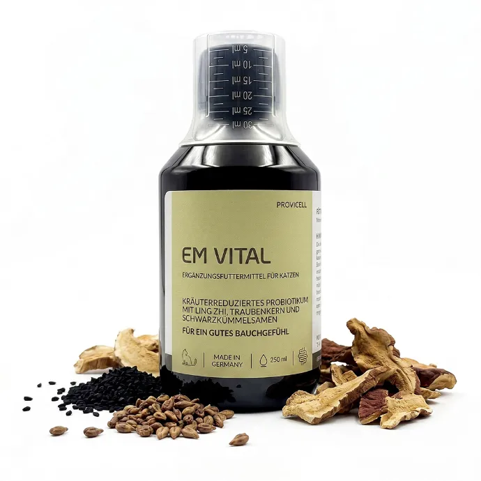 EM Vital Katze mit Inhaltsstoffen